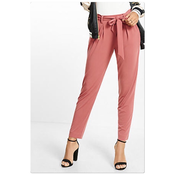 mid rise jersey sash pant